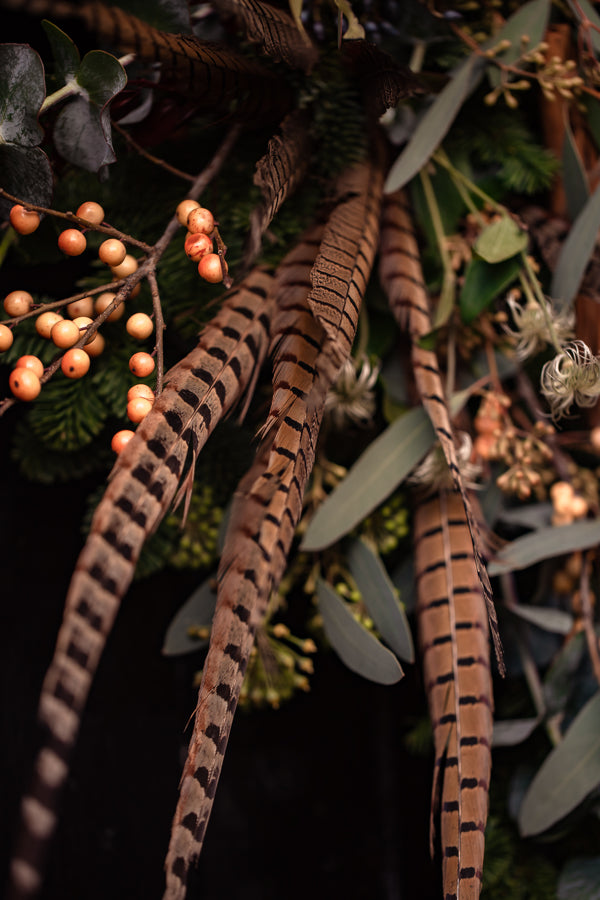 Winter woodland door wreath